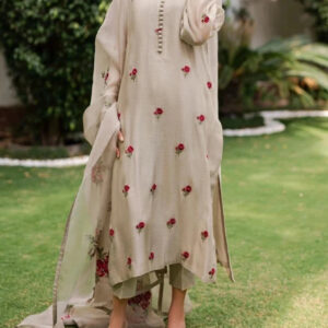 TEGA S685-EMBROIDERED 3PC LAWN DRESS WITH EMBROIDERED CHIFFON DUPATTA.