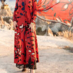 TEGA S642-PRINTED 3PC LAWN DRESS WITH PRINTED SILK DUPATTA.