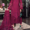 TEGA S672-SHIFLI EMBROIDERED 3PC LAWN DRESS WITH EMBROIDERED ORGANZA DUPATTA.