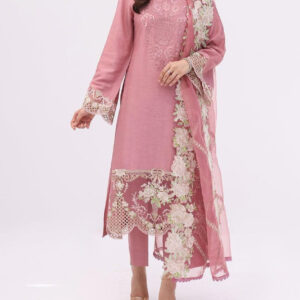 TEGA S657-EMBROIDERED 3PC LAWN WITH EMBROIDERED MUNAR DUPATTA