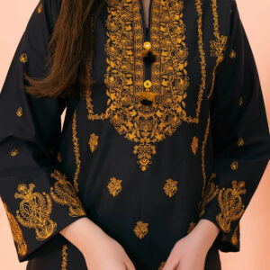 TEGA S655-EMBROIDERED 2 PC LAWN DRESS