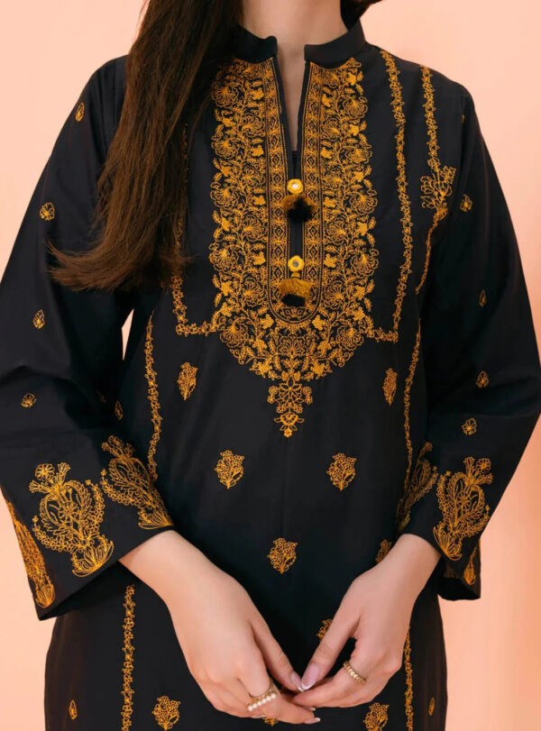 TEGA S655-EMBROIDERED 2 PC LAWN DRESS