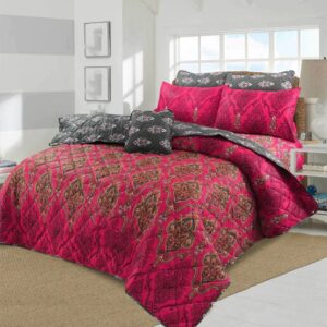 D926- 7 PC SUMMER COMFORTER SET WITH 4 PILLOW COVERS