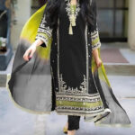TEGA S686-EMBROIDERED 3PC LAWN DRESS WITH EMBROIDERED CHIFFON DUPATTA