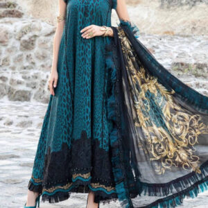 TEGA S630-PRINTED 3PC LAWN DRESS WITH PRINTED SILK DUPATTA.