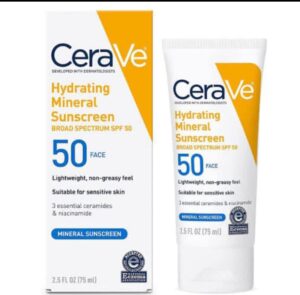 CeraVe hydrating 100% Mineral SUNSCREEN Body Lotion - SPF 50