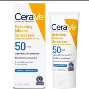 CeraVe hydrating 100% Mineral SUNSCREEN Body Lotion - SPF 50
