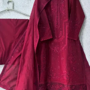EID Collection Zarqash Embroidered lawn Three Piece